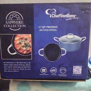 ChefVentions 4.7 Quart Pressed Dutch Oven